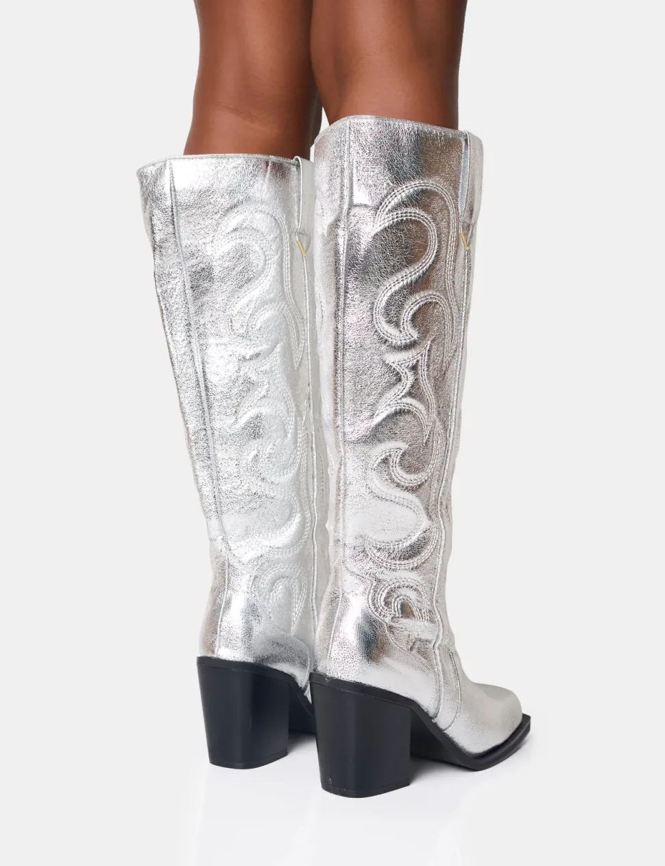 Best Austine Western Block Heel Knee High Boots Block Heels | Western Boots