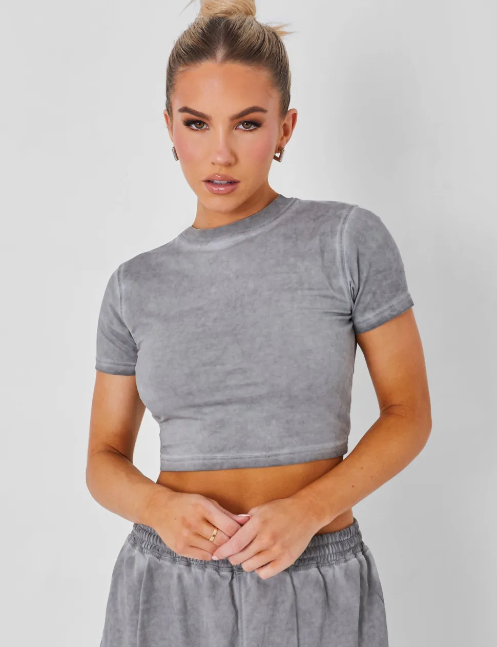 Fashion Baby Tee Washed Tracksuits | Tracksuits