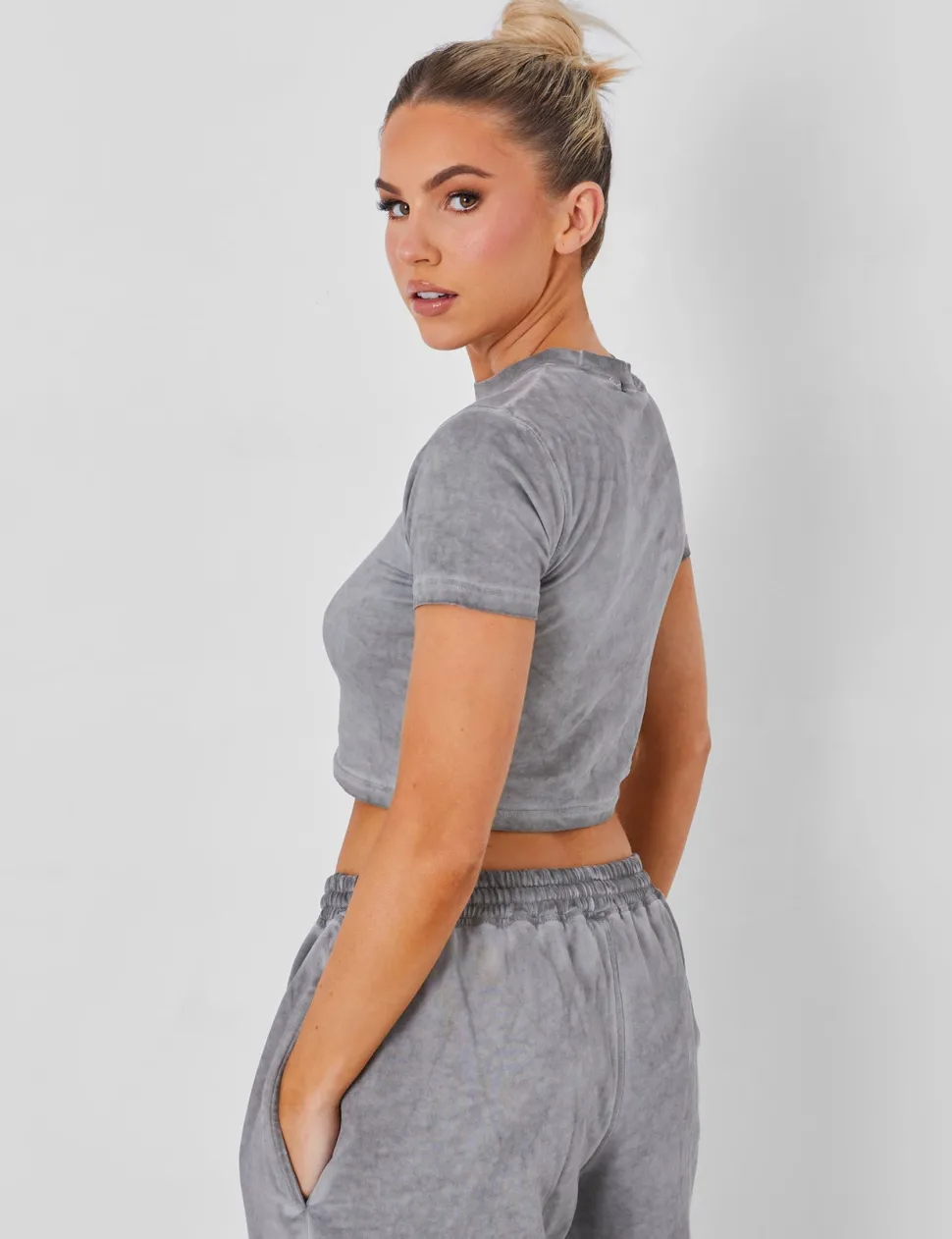 Fashion Baby Tee Washed Tracksuits | Tracksuits