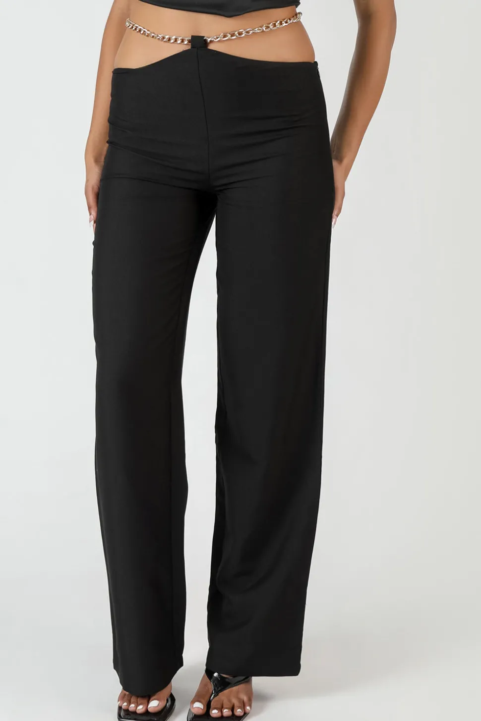 Outlet Chain Detail Trouser Sculpt & Leisure | Kaiia The Label