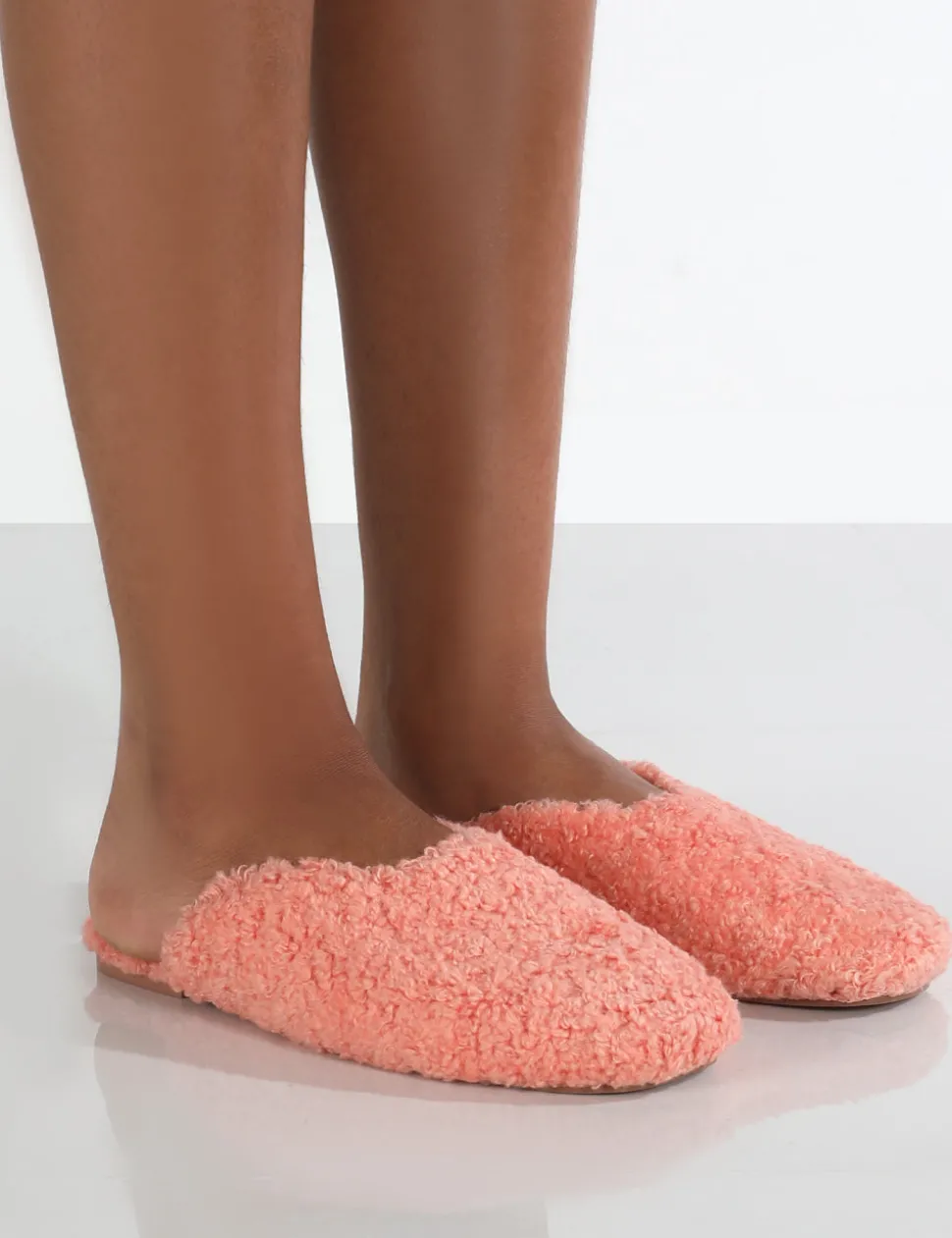 Cheap Ciao Teddy Slip On Slippers Flats