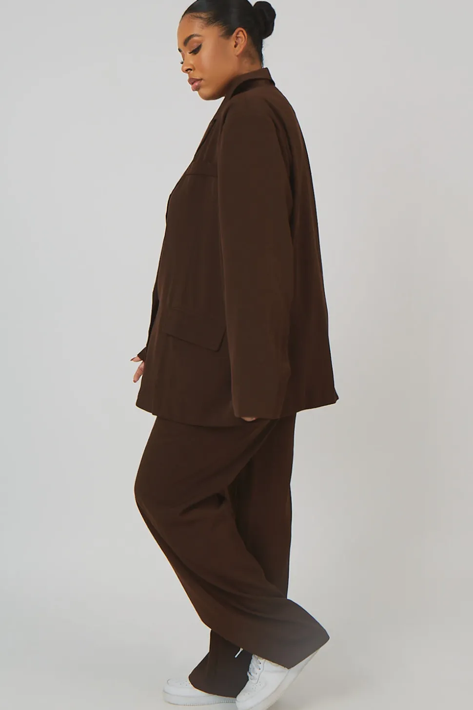 Online Curve Dad Trousers Chocolate Curve | Sculpt & Leisure