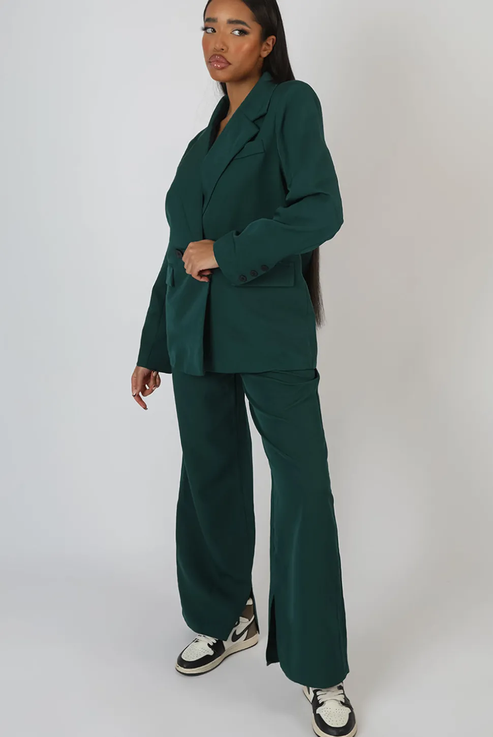 Online Dad Trousers Forest Sculpt & Leisure | Kaiia The Label