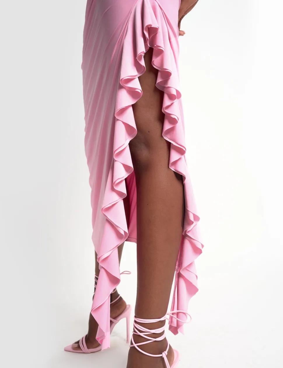 Sale Drape Asymmetric Slinky Maxi Dress Sculpt & Leisure | Kaiia The Label