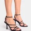 Cheap Free Spirit Wide Fit Strappy Mid Heel Wide Fit Heels | Wide Fit Heels