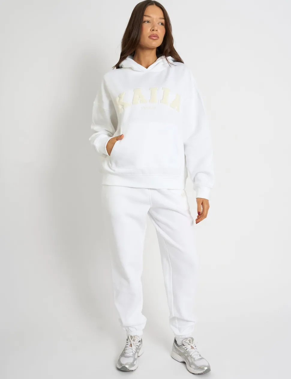 Fashion Kaiia Borg Slogan Oversized Hoodie Sculpt & Leisure | Kaiia The Label