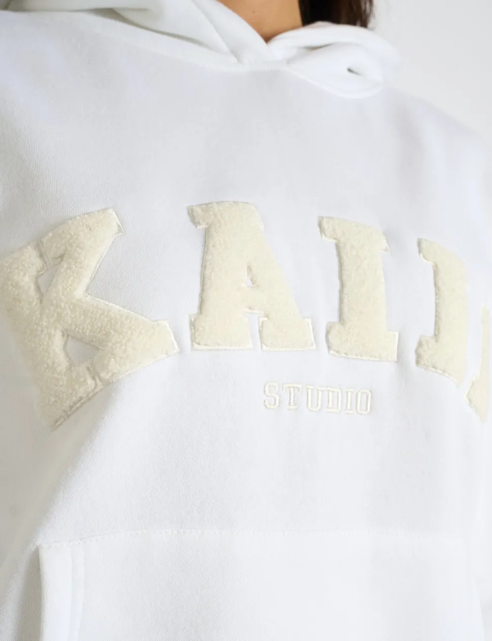 Fashion Kaiia Borg Slogan Oversized Hoodie Sculpt & Leisure | Kaiia The Label