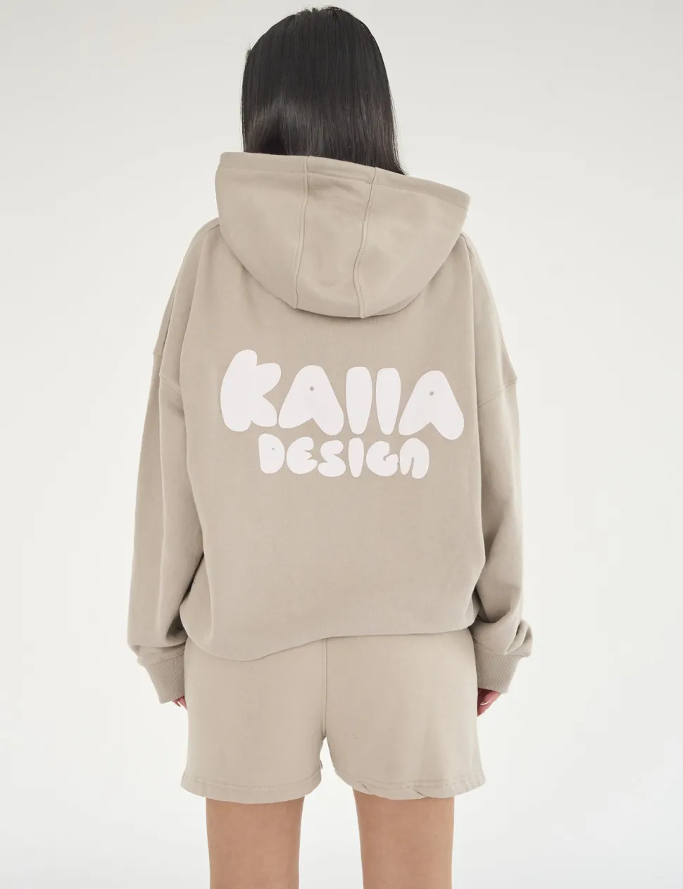Shop Kaiia Design Bubble Print Oversized Hoodie Sculpt & Leisure | Kaiia The Label