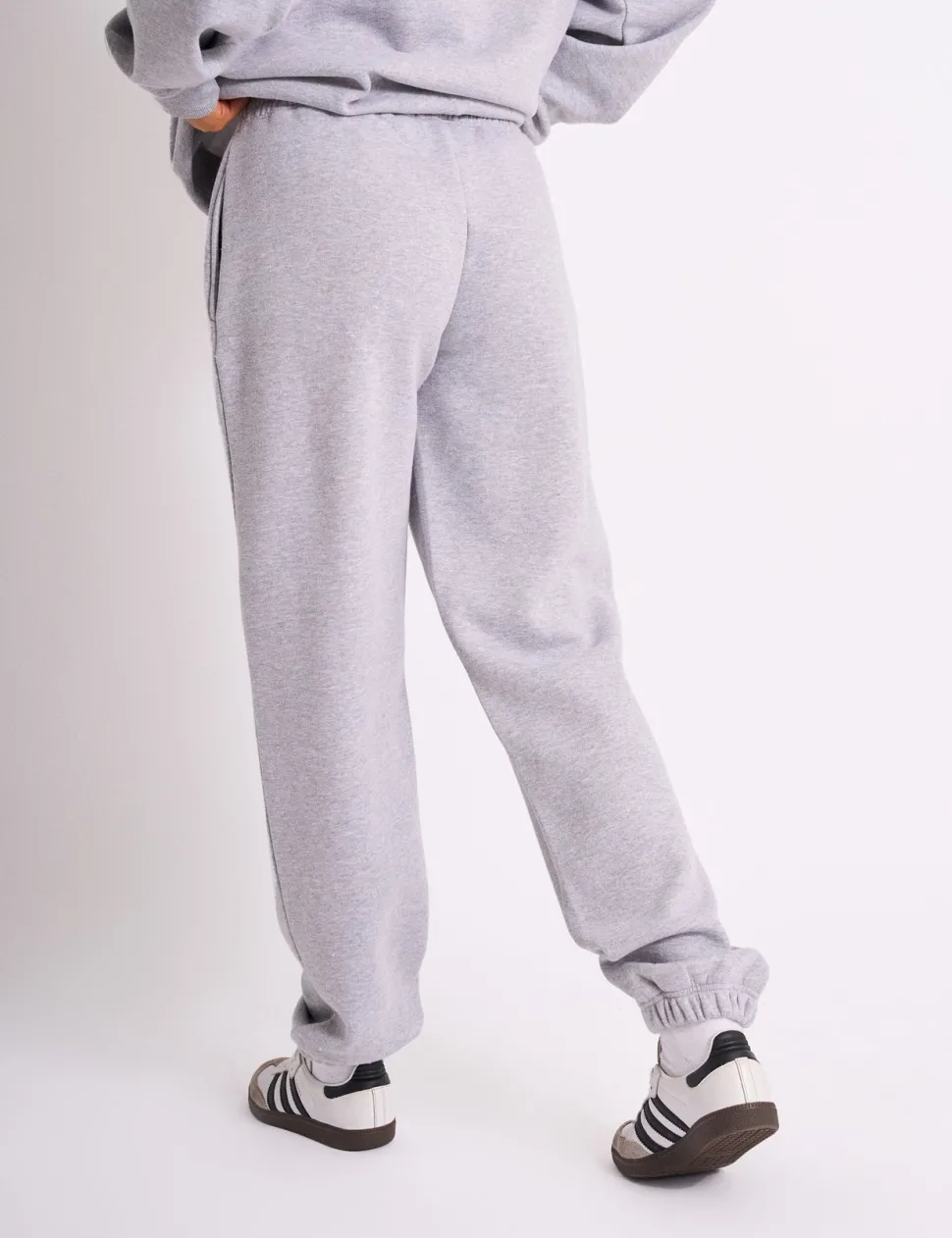 Best Kaiia Embossed Logo Cuffed Joggers Grey Marl Sculpt & Leisure | Kaiia The Label
