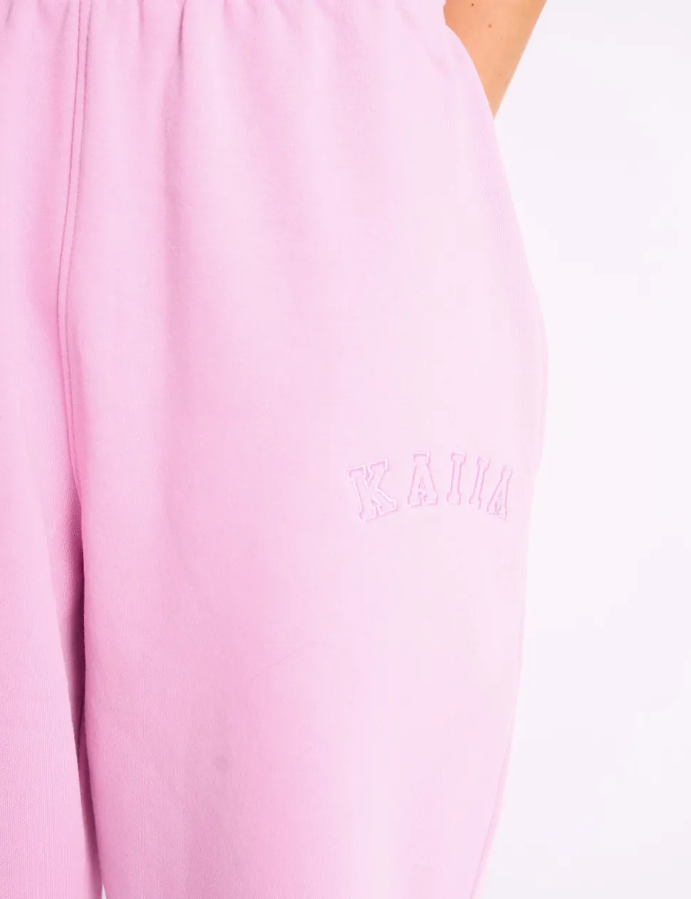 Clearance Kaiia Logo Cuffed Joggers Candy Pink Sculpt & Leisure | Kaiia The Label
