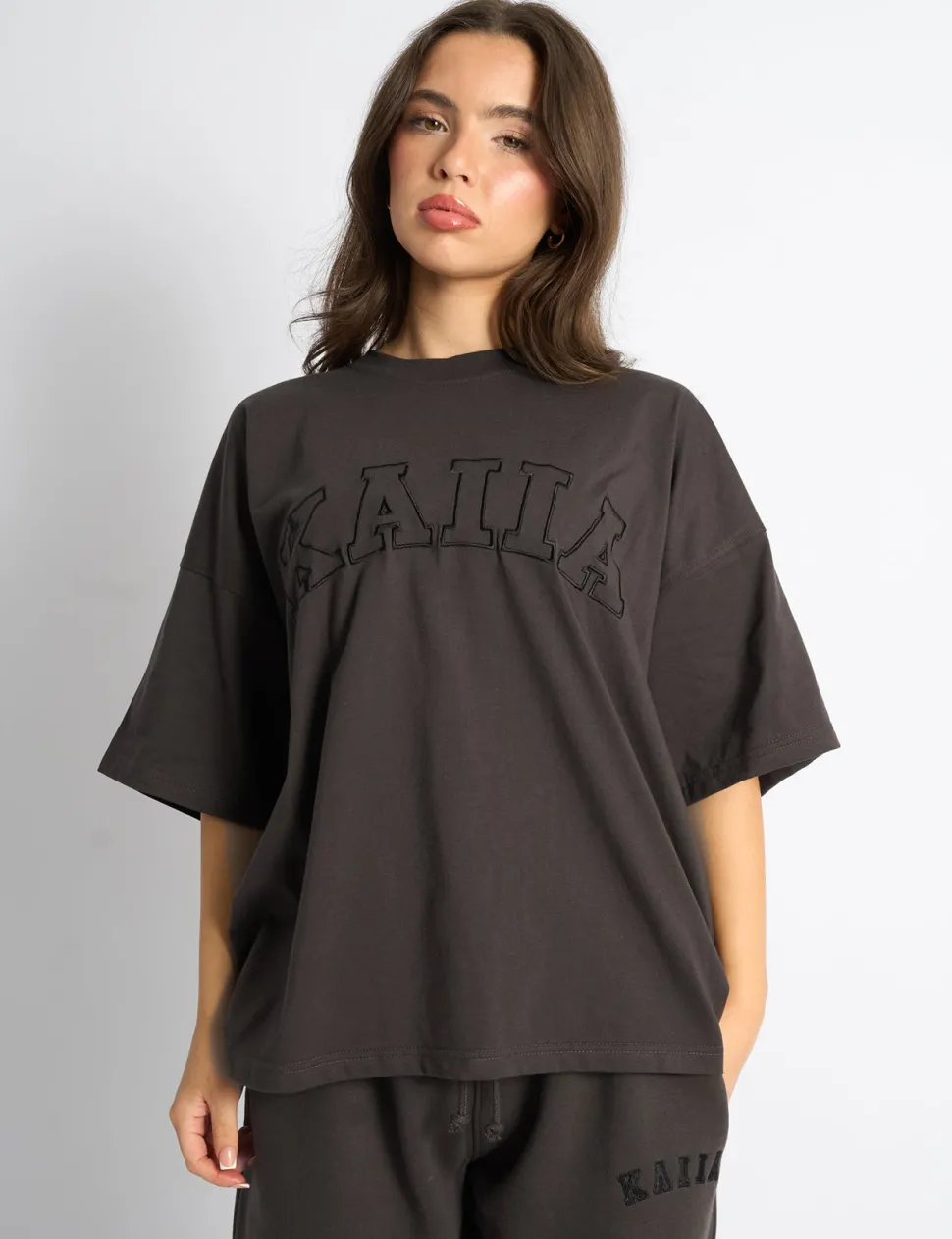 Online Kaiia Logo Oversized T-Shirt Sculpt & Leisure | Kaiia The Label