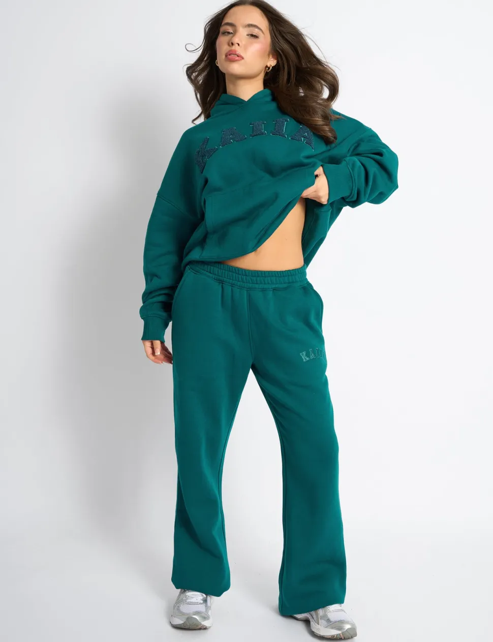 Discount Kaiia Logo Wide Leg Joggers Sculpt & Leisure | Kaiia The Label