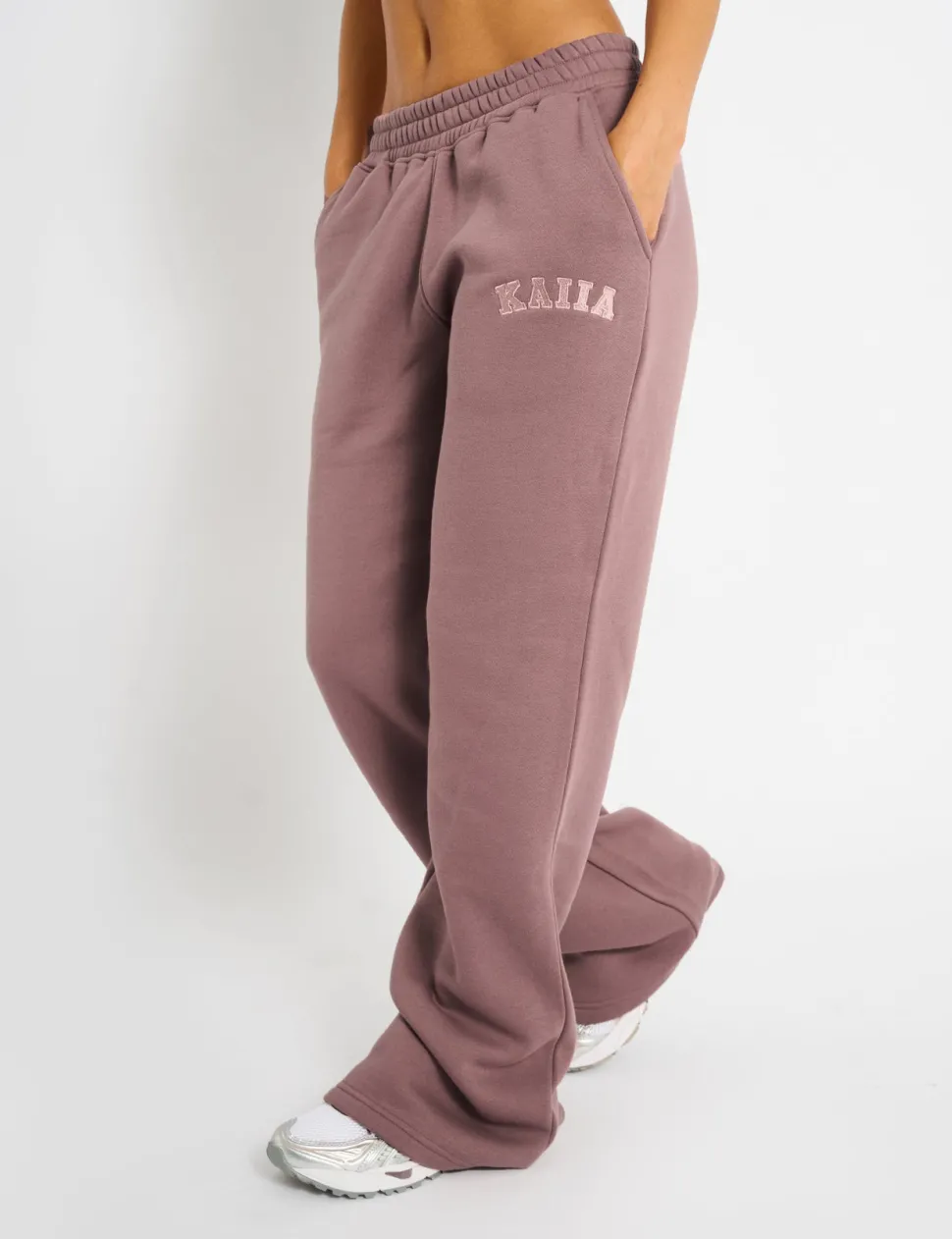Online Kaiia Logo Wide Leg Joggers Sculpt & Leisure | Kaiia The Label