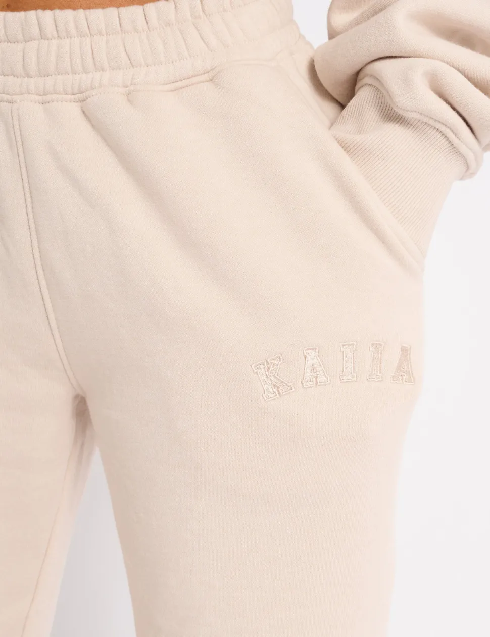 Best Sale Kaiia Logo Wide Leg Joggers Sculpt & Leisure | Kaiia The Label