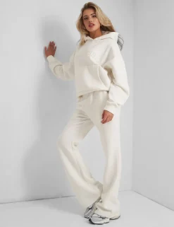 Flash Sale Kaiia Oversized Logo Hoodie in Vanilla Curve | Sculpt & Leisure