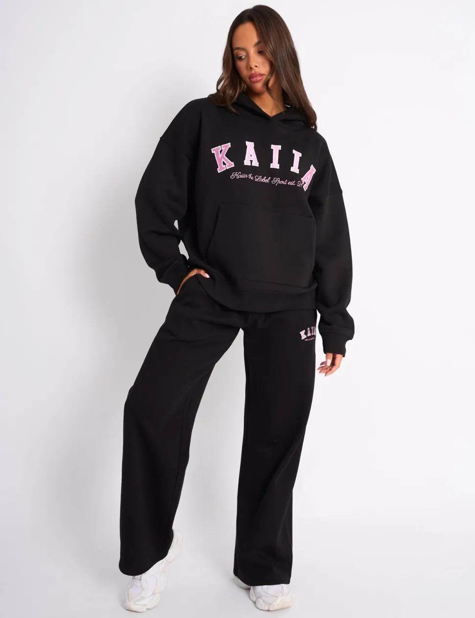 Cheap Kaiia Slogan Oversized Hoodie & Pink Tracksuits | Tracksuits