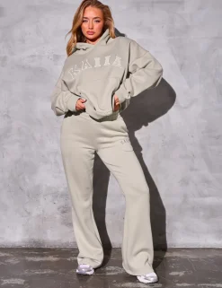 Discount Kaiia Slogan Oversized Hoodie Stone Back In Stock | Sculpt & Reset