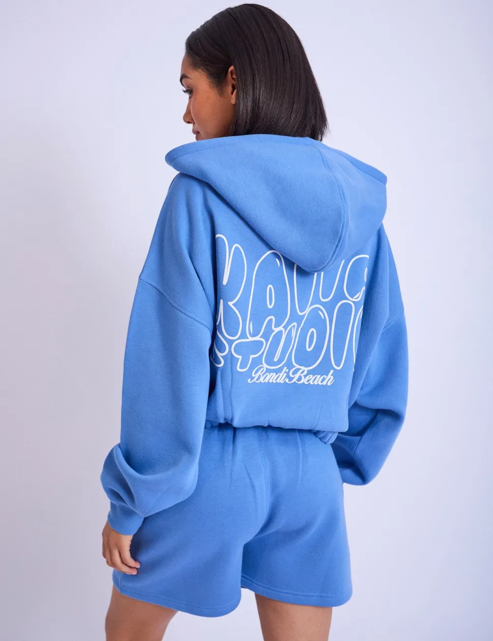 Best Kaiia Studio Cropped Oversized Zip Up Hoodie Sculpt & Leisure | Kaiia The Label