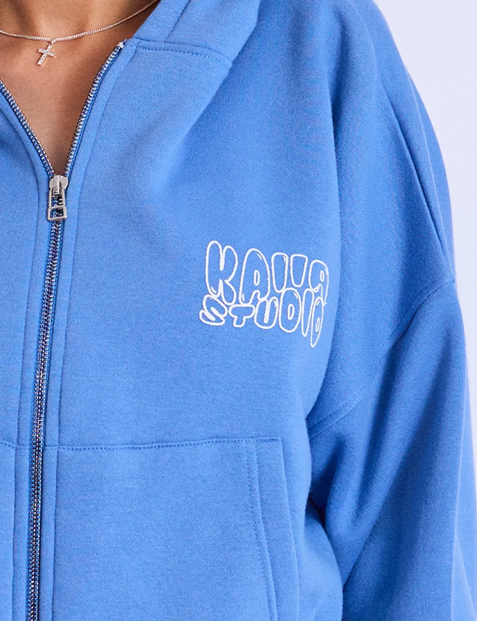 Best Kaiia Studio Cropped Oversized Zip Up Hoodie Sculpt & Leisure | Kaiia The Label