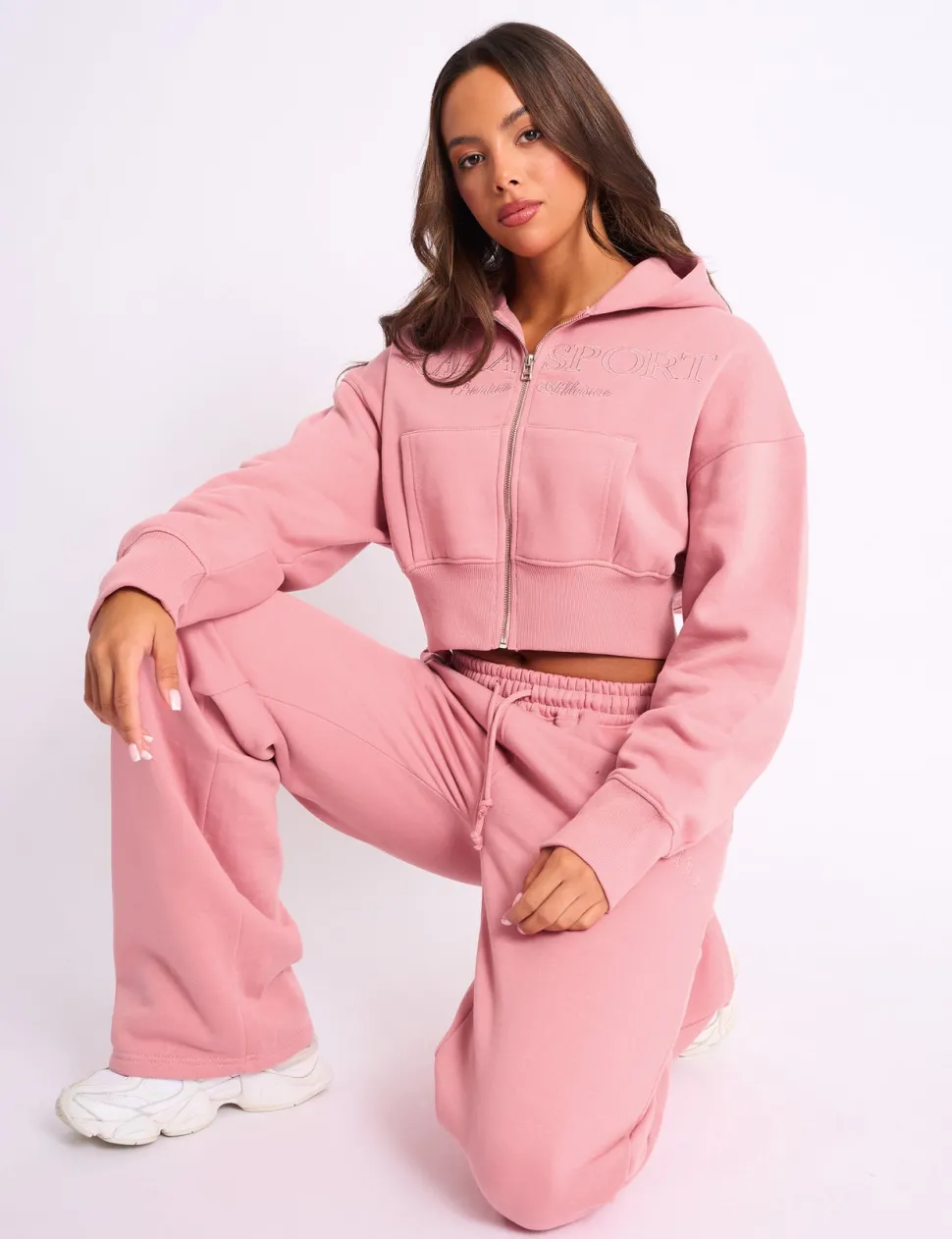 Cheap Kaiia Studio Cropped Zip Up Hoodie Sculpt & Leisure | Kaiia The Label