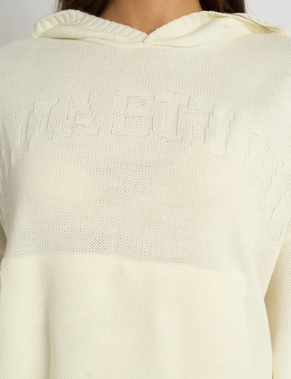 Outlet Kaiia Studio Knitted Hoodie Sculpt & Leisure | Kaiia The Label