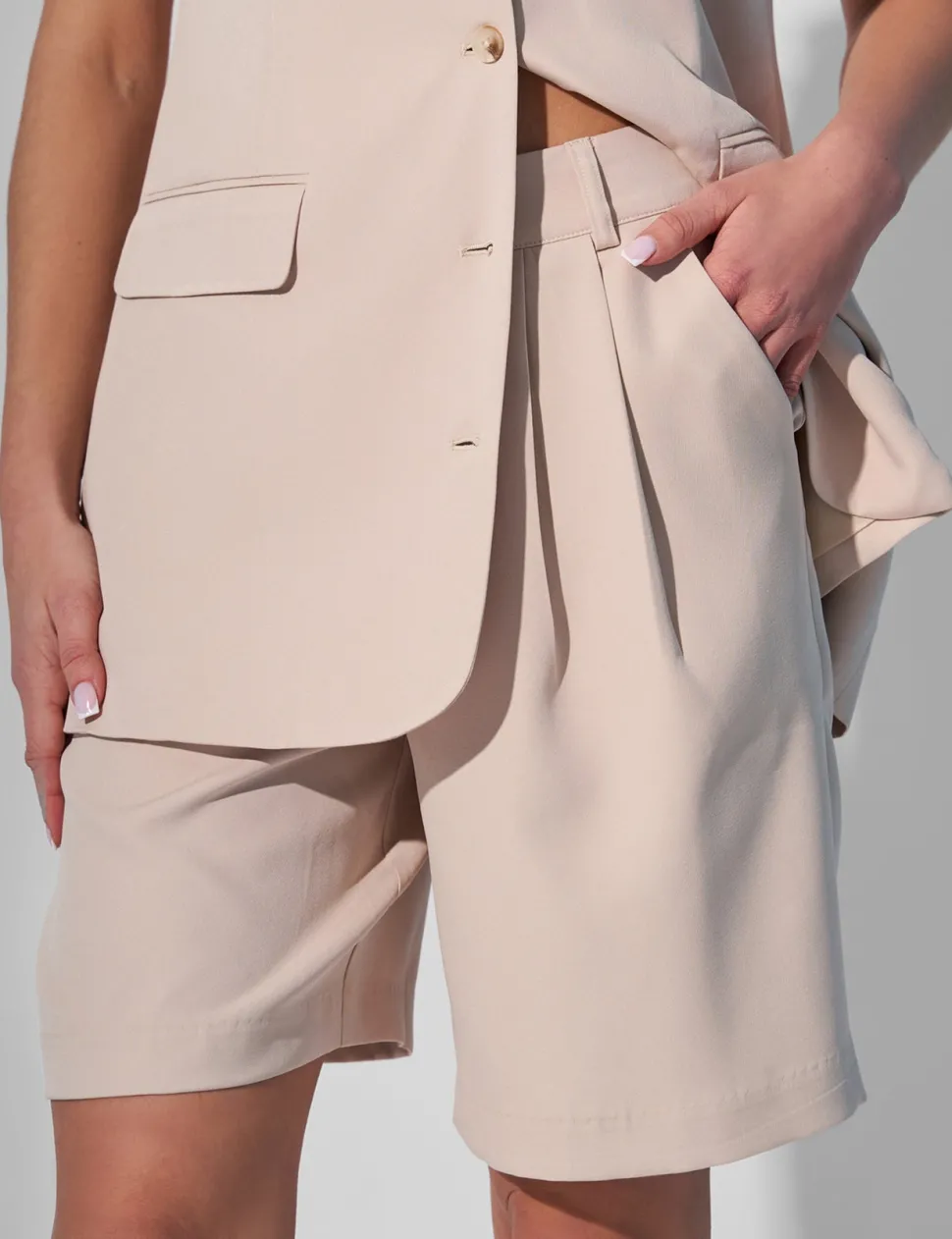 Clearance Kaiia Tailored High waisted Shorts Co-ord Sculpt & Leisure | Kaiia The Label
