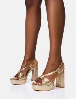 Flash Sale Kenya Wide Fit Knot Front Platform Heels Wide Fit Block Heels | Wide Fit Heels