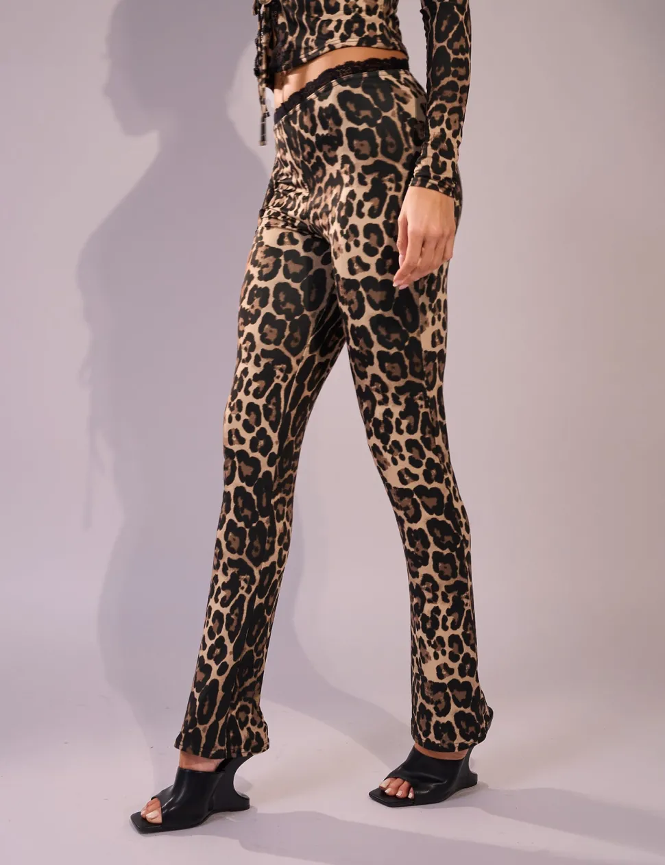 Outlet Lace Trim Straight Leg Pants Back In Stock | Trousers