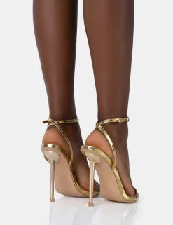 Best Legacy Wide Fit Croc Barely There Pointed Toe Stiletto Heels Wide Fit Heels | Wide Fit Heels