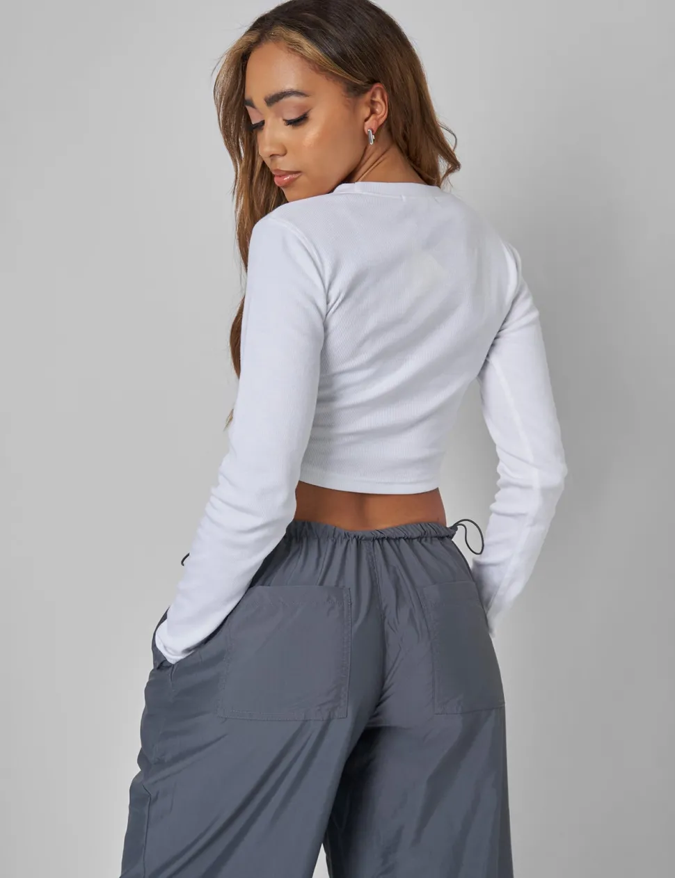 Store Long Sleeve Ribbed Top Sculpt & Leisure | Kaiia The Label