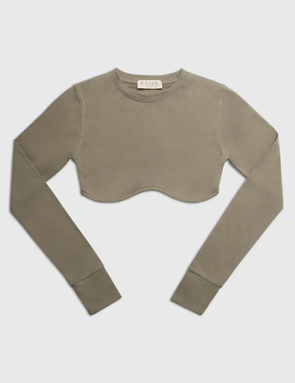 Cheap LONG SLEEVE UNDERBUST CROP TOP ELM Back In Stock | Sculpt & Leisure