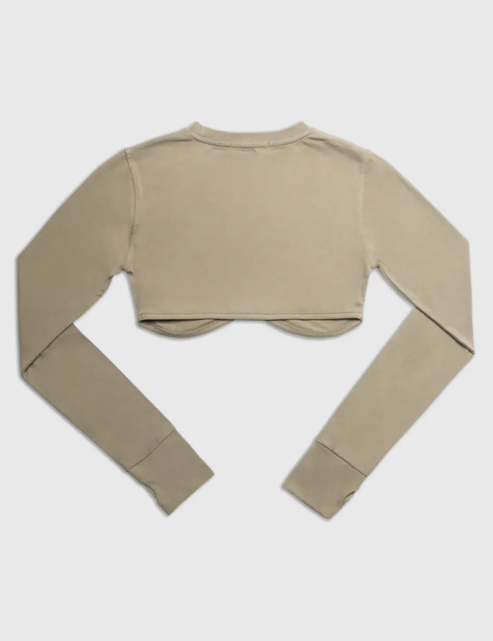 Cheap LONG SLEEVE UNDERBUST CROP TOP ELM Back In Stock | Sculpt & Leisure