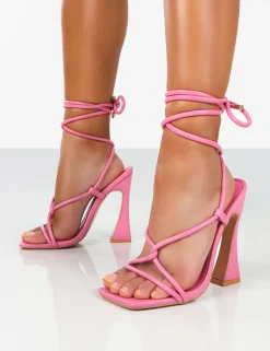 Best Lori Strappy Lace Up Square Toe Heels Back In Stock | 4