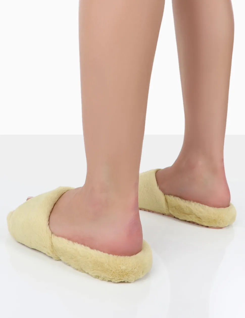 Flash Sale Namaste Fluffy Faux Fur Slippers Flats