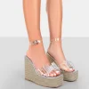 Best Sale Ocean Beach Patent Bow Platform Wedge Heels 5" Heels | Bow Heels