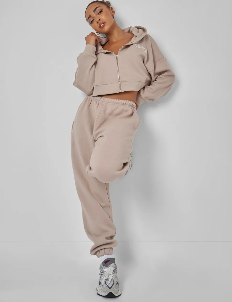 Hot Relaxed Fit Cuffed Jogger Stone Back In Stock | Sculpt & Leisure
