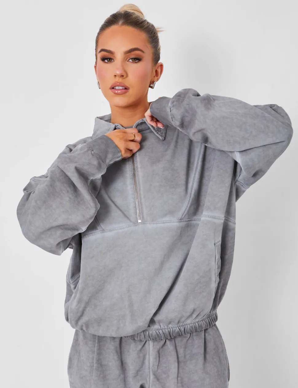 Hot Relaxed Fit Cuffed Joggers Co-ord Washed Sculpt & Leisure | Kaiia The Label
