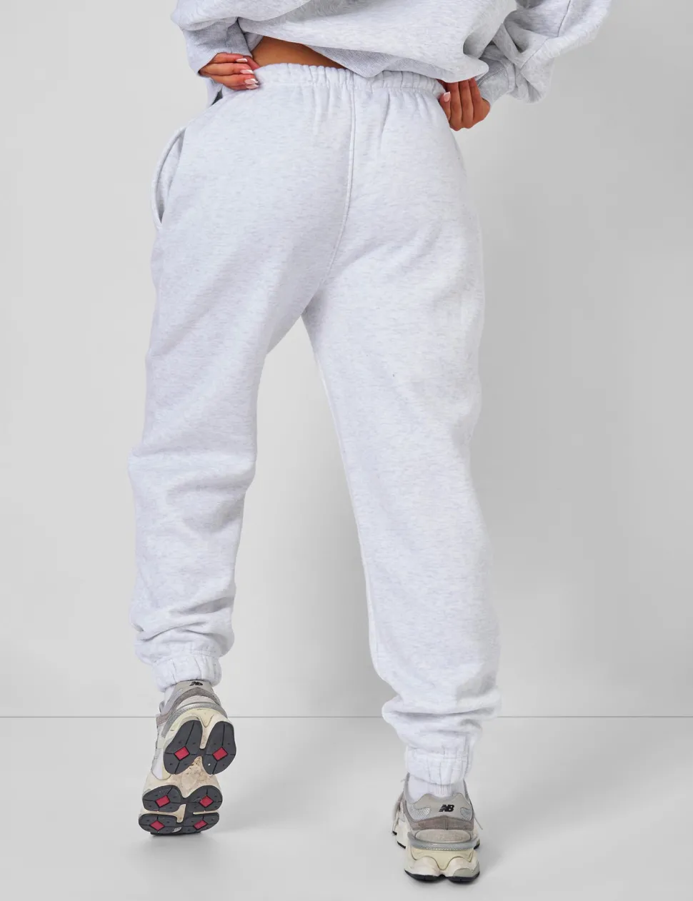 Best Sale Relaxed Fit Cuffed Jogger Light Grey Marl Back In Stock | Sculpt & Leisure