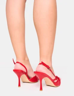 Flash Sale Smooch Buckle Detail Slingback Mid Heel Court Shoe Court Heels | Mid Heels