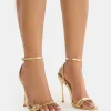 Cheap Soho Wide Fit Metallic Barely There Strappy Stiletto Heels Wide Fit Heels | Wide Fit Heels