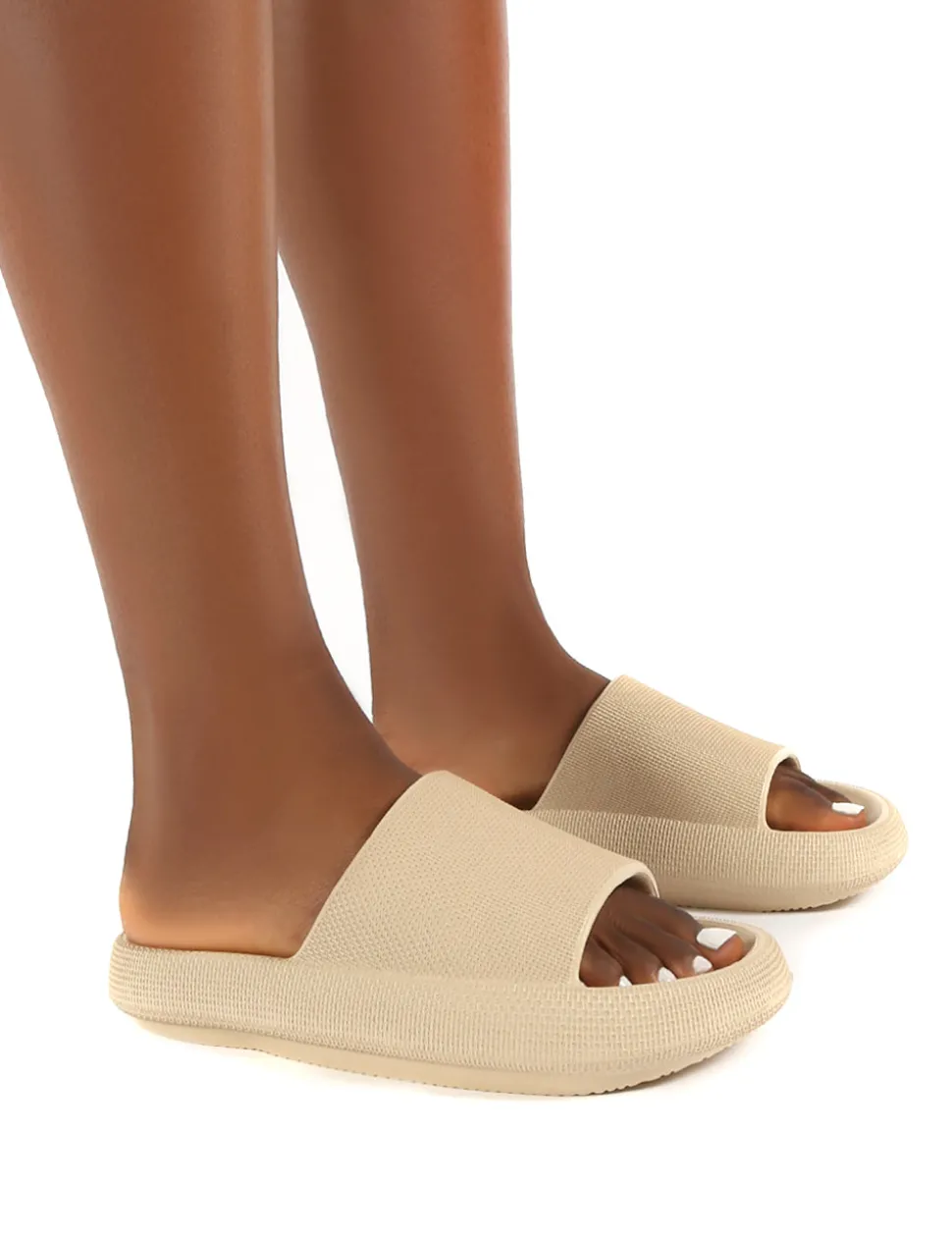 Clearance Solar Bone Rubber Flat Slider Flats
