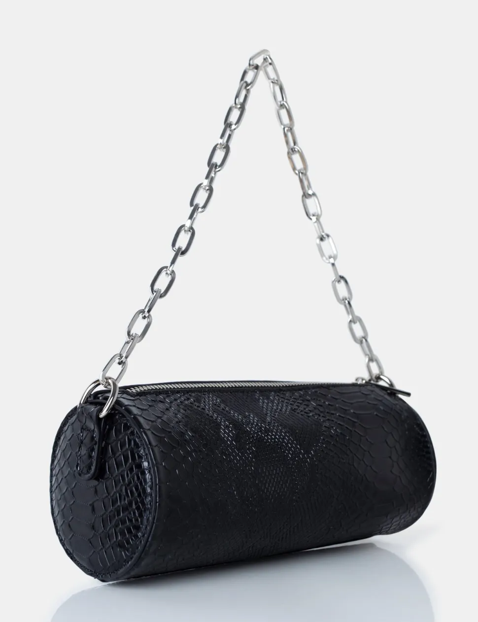 Sale The Claudia Black Croc Shoulder Bag Evening Bags