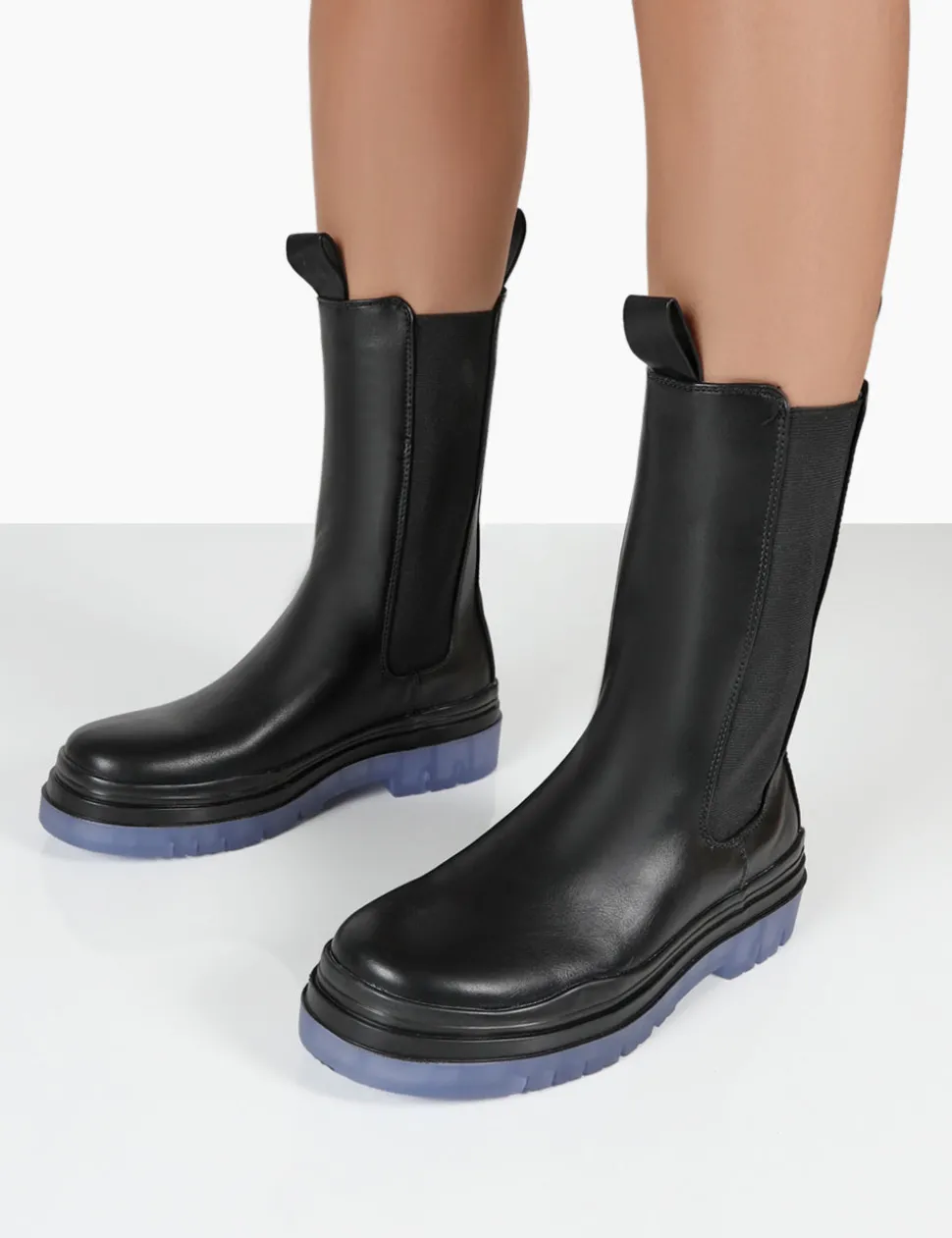 Clearance Winter Wide Fit Ankle Chunky Sole Chelsea Boots Wide Fit Boots | Wide Fit Boots