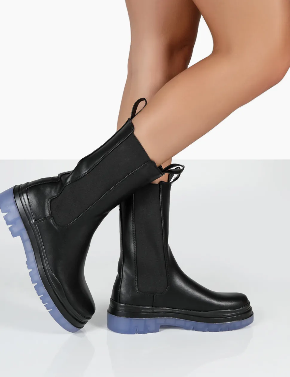Clearance Winter Wide Fit Ankle Chunky Sole Chelsea Boots Wide Fit Boots | Wide Fit Boots