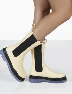 Discount Winter Wide Fit Off Ankle Chunky Sole Chelsea Boots Wide Fit Boots | Wide Fit Boots