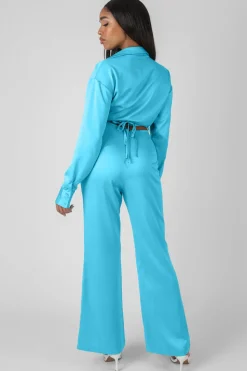 New Wrap Cropped Shirt Sculpt & Leisure | Kaiia The Label